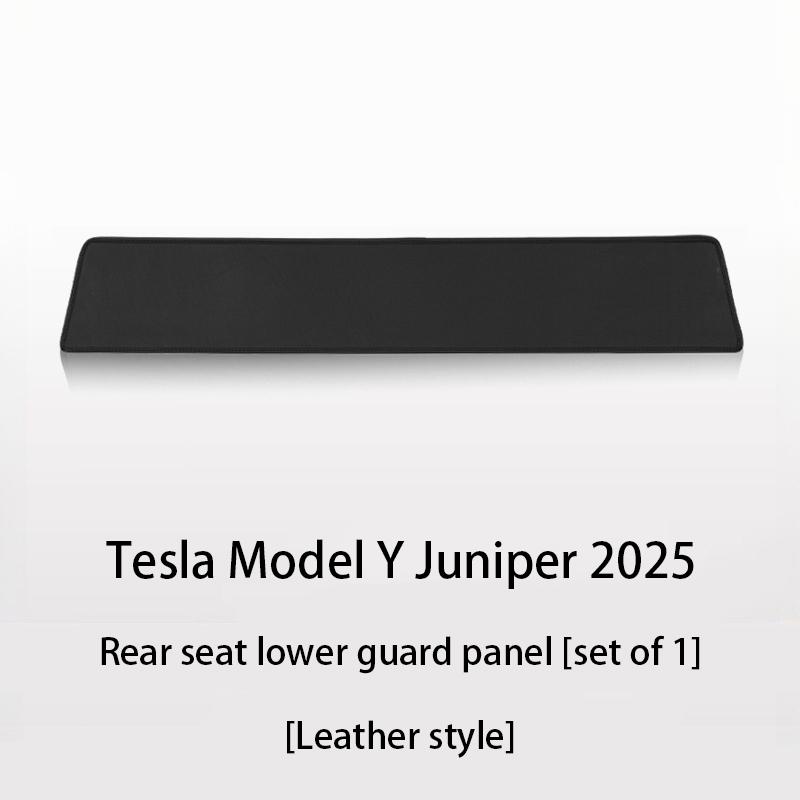 For Tesla Model Y Juniper 2025 Nappa Leather Front and rear Under seat corner protectors vehicle  Car Interior Accessories