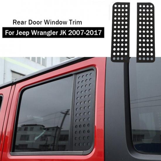 Car Window Glass Decor Strip Decals Cover Trim Kit For 2007-17 Jeep Wrangler JK