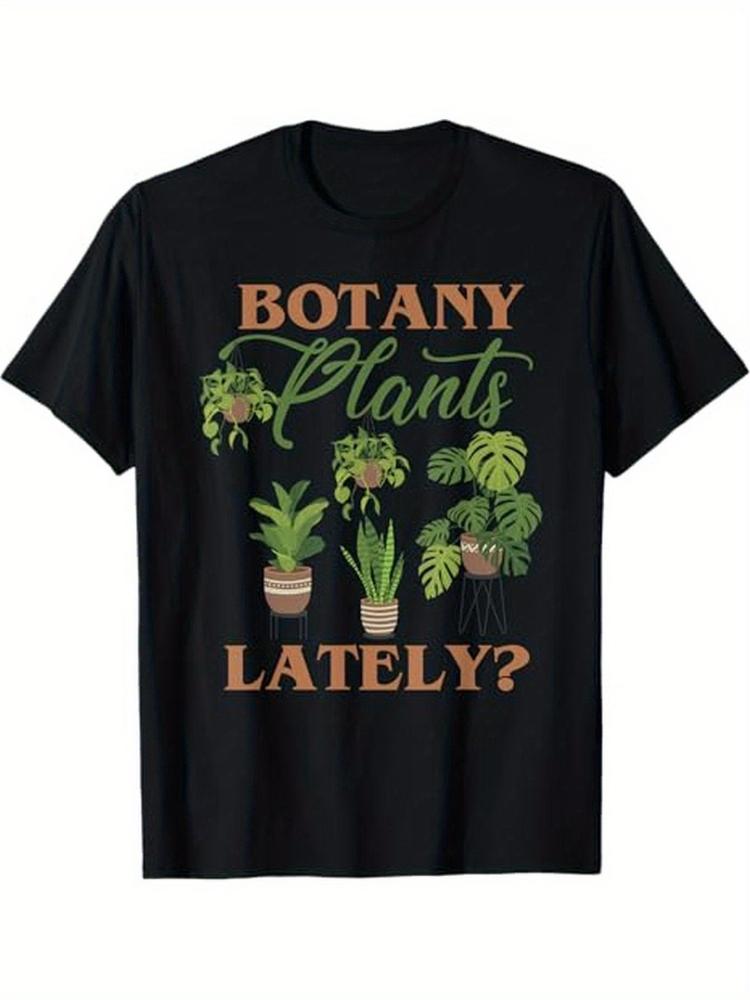 Interesting tropical plant lovers theme Tshirts 100 cotton casual Oneck printed Tshirts gifts for friends