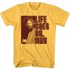 Big Lebowski Men's T-shirt Life Goes On Man Dude Quote Graphic Tee