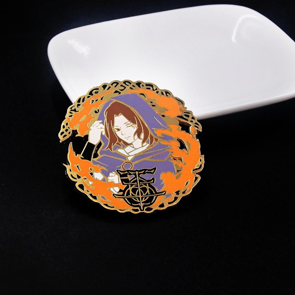 Game Ranni Melina Figure Cosplay Elden Pins Brooch Anime Enamel Metal Badge Button Brooch Bag Clothes Decor Jewelry Gift