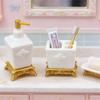 Dollhouse Mini 1 12 Scale Toothbrush Holder Set 1 3Pcs Realistic Bathroom Accessories for Model Room