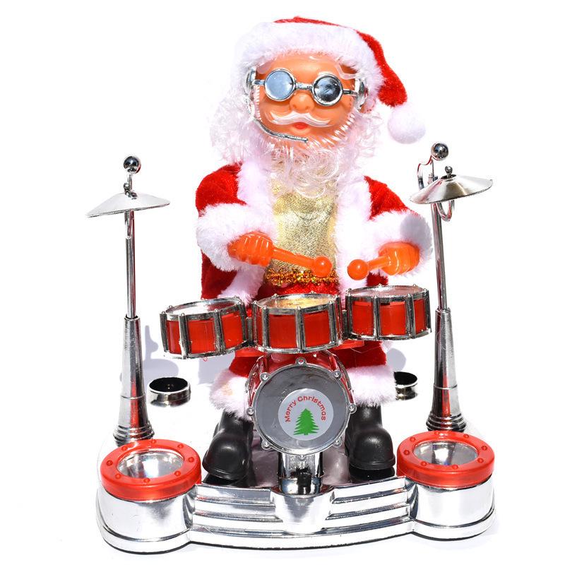 Santa Claus Electric Climbing Ladder Toy - Christmas Gift Beads for Chimney and Tree Decoration.