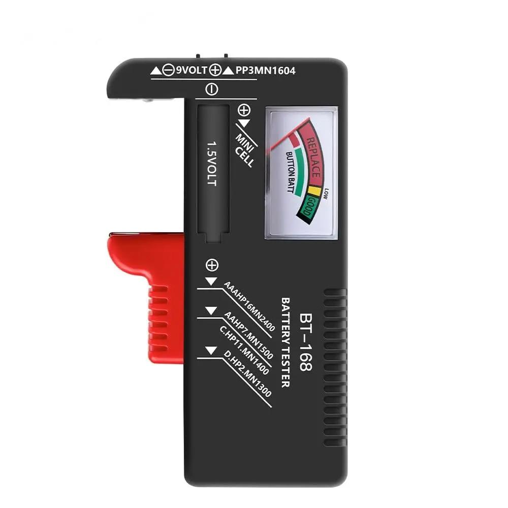 Digital Battery Tester BT-168 Universal Voltage Checker for AA AAA C D 9V Button Cell 1.5V Power Meter Tool