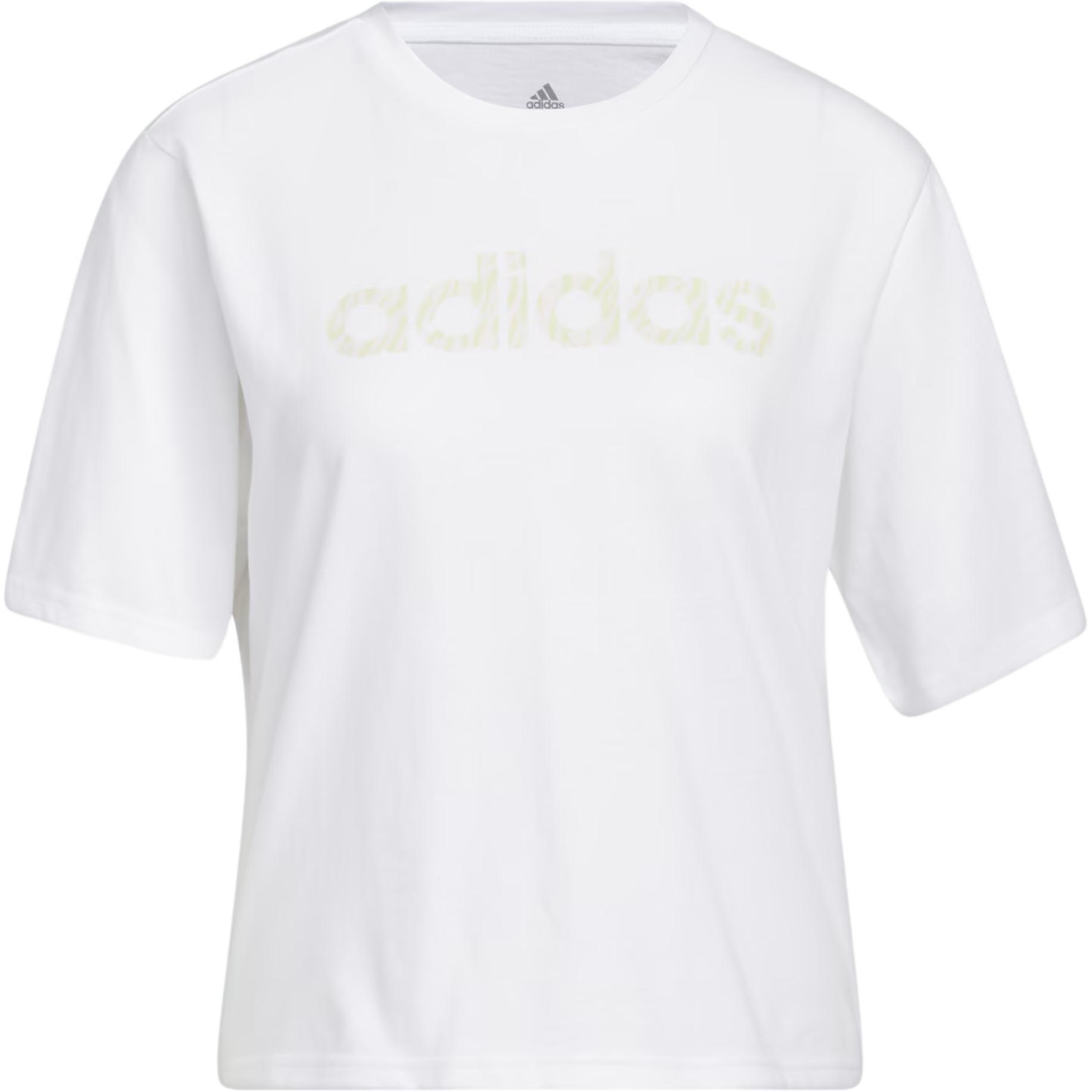 (WMNS) adidas Water Tiger Graphic Crop T-Shirt Asia Sizing White Women s HE4933 XL