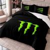 Monster Energy 3Pcs Bedding Set Duvet Cover With Two Pillowcases For Bedroom Home Decoration