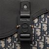 Dior Embossed Logo Aluminum Buckle Flap Closure Oblique Print Color Block Grain Leather Clutch Men clutch Beige Black 2ADCA436YKS-H27E