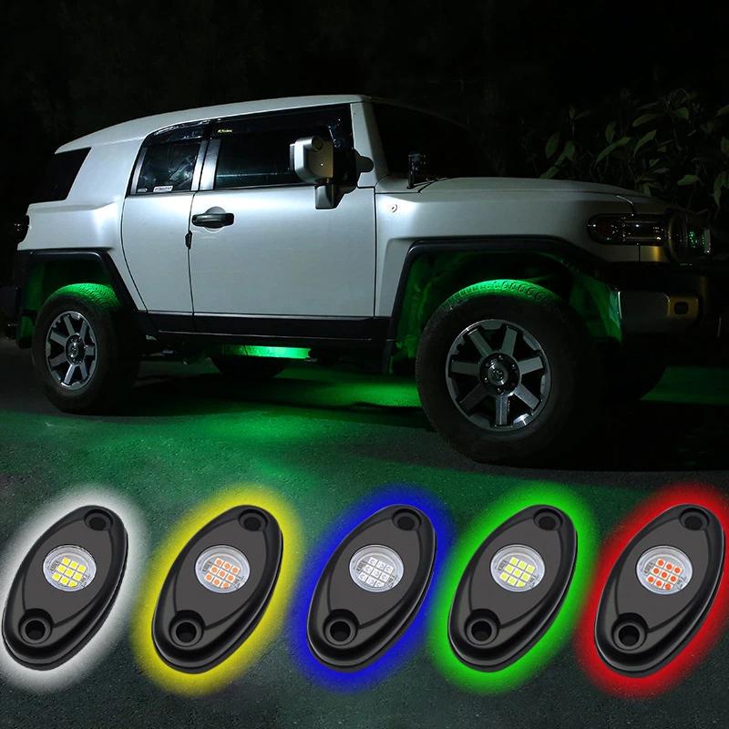 Led Car Led Rock Light Rgb Exterior Atmosphere Light Car Bottom Lamp For Jeep Offroad Truck Atv Utv Underbody Boat Side