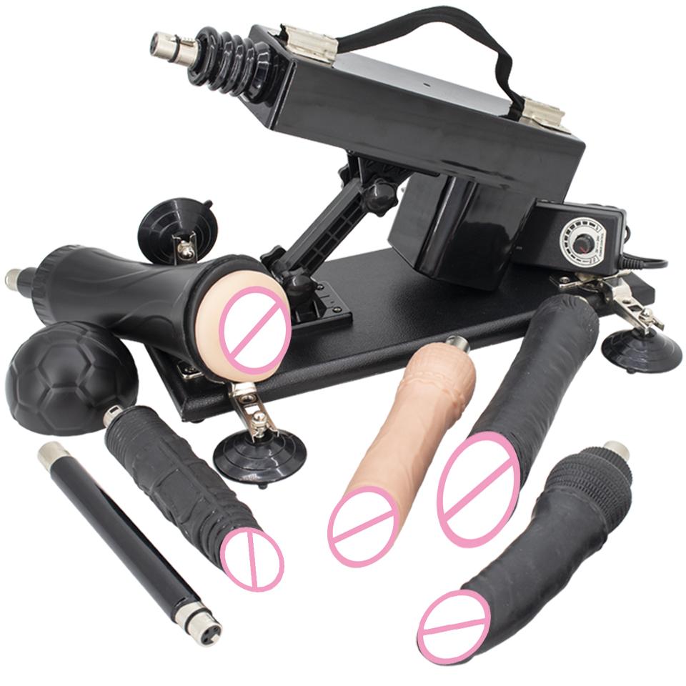 DTSUDU Sex Machine 3XLR Connector Accessory with Dildo and Suction Cup Love Machine Insertion Gun Machine for Couple Sex Game