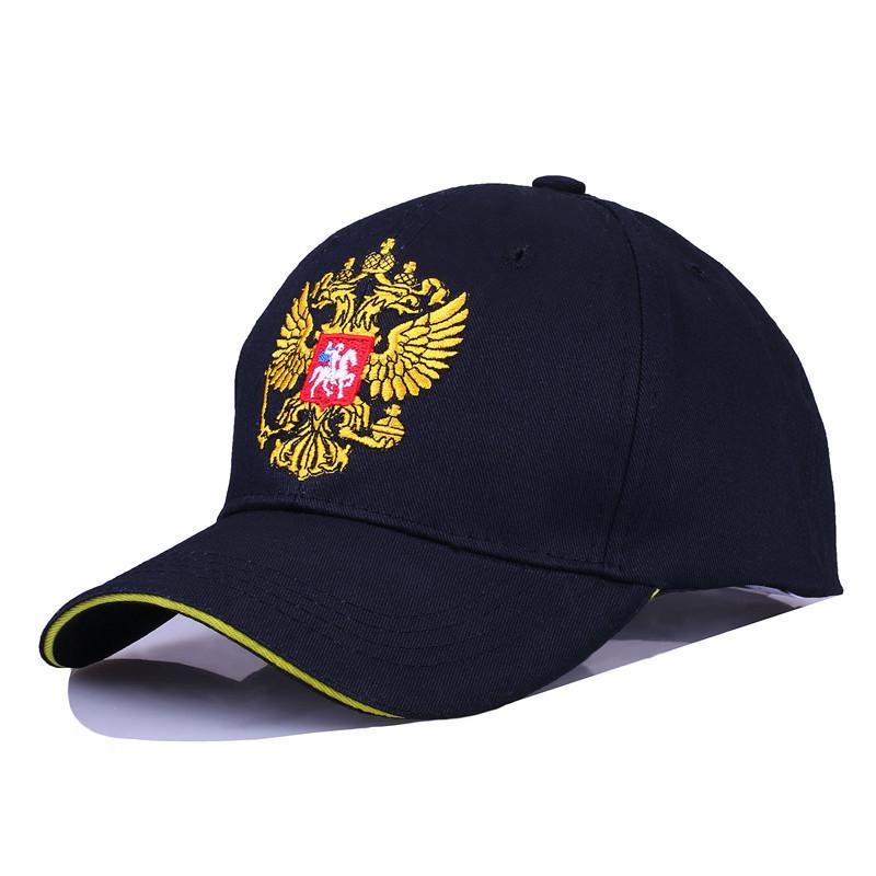 

Хлопковая бейсболка с двуглавой эмблемой и вышивкой Snapback, модные спортивные шапки, унисекс, патриот, подарок чёрный