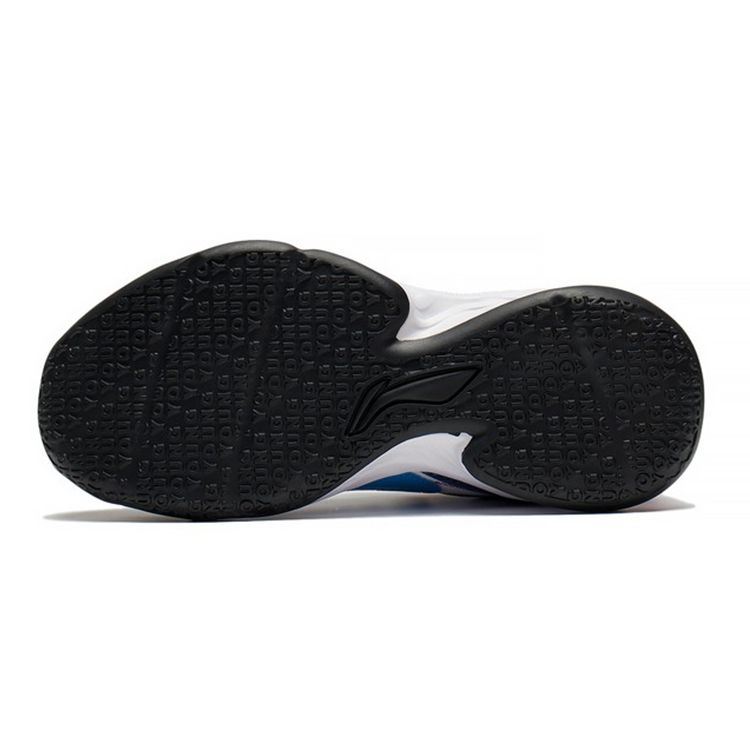 LiNing Low Top Basketball Shoes Kids sneaker White Blue YKBS052-1