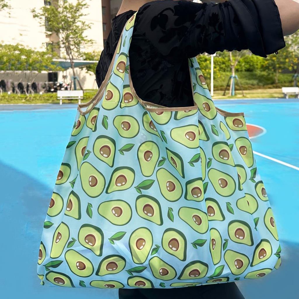 Tote Bag Large Capacity Tote Bag Satchel Lightweight Shopping Bag Printed Pattern Outdoor Foldableable Satchel Camping Style Travel Bag