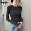 MJ STYLE Women's Slim-Fit Long Sleeve Crew Neck Base Layer