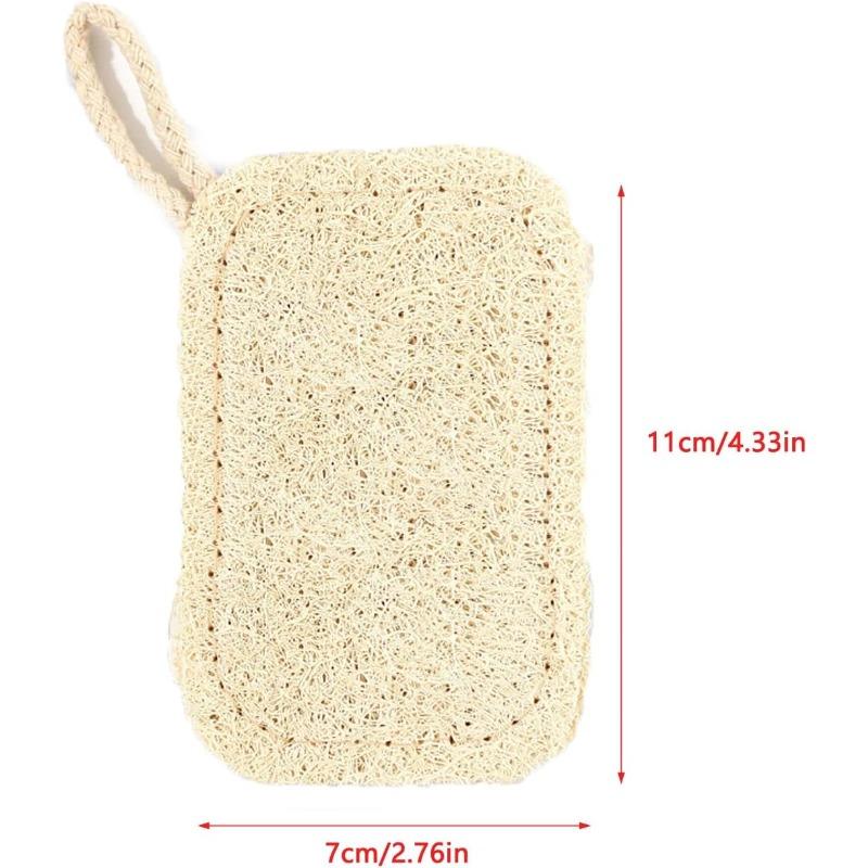 Natural Non Scratch Scrub Sponge Eco Friendly and Compostable Plant Fiber Loofah Dish Sponge Kitchen Scrubbers for Dish Biodegradable Cleaning Sponges