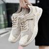 Breathable Men Casual Mesh Shoes Lightweight Summer Flats Comfortable Driving Shoes Simple Style Outdoor Walking Shoes Sneakers