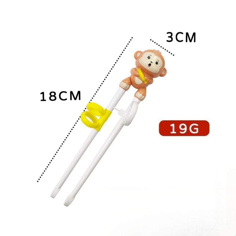 1Pcs Training Chopsticks for Kids Beginners Reusable Cute Kids Utensils with Non Slip Adjustable Finger Loops Dishwasher Safe