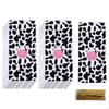 50Pcs Cow Print Party Bags Cookie DIY Treat Decoration Gift Wrap Candy Cookies