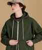 Wv Project Easy Heavy Cotton Zip-Up Dark Green Mjhd7781