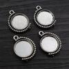 5pcs 16mm Inner Size Rotation Double Side Pendant Cameo Cabochon Blank Base Setting Charms 2026 New Style
