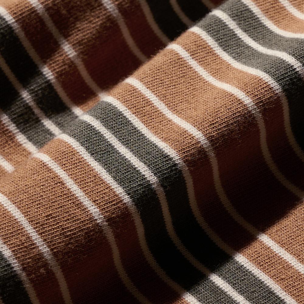 Dyutelo Leo Vintage Striped Long Sleeve T-Shirt Brown