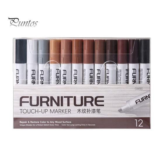 

12 шт./набор маркеров для подкраски, профессиональные 12 цветов, деревянная мебель, пол, стол, шкаф, столбики кровати, плитка, царапины, маскирующая краска, ручка Sets