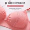 Women's Large-Size Breathable Wireless Bra for Middle-Aged Moms