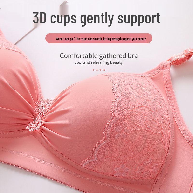 Women's Large-Size Breathable Wireless Bra for Middle-Aged Moms