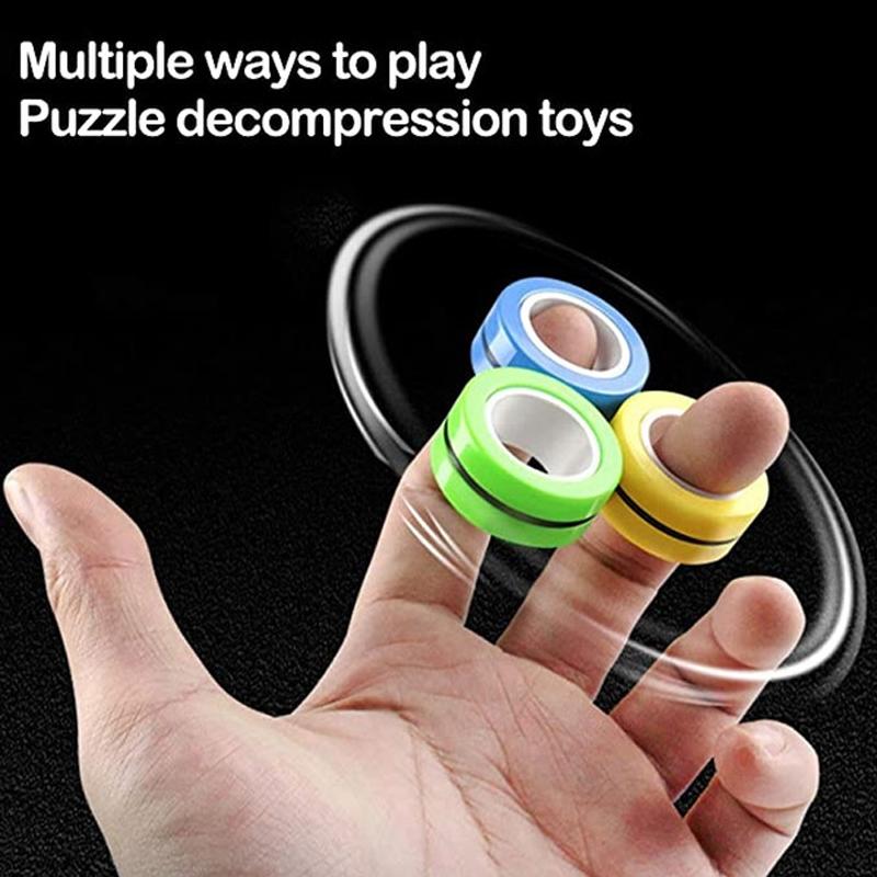 Buy 1Set Magnetic Bracelet Fingertip Toys Finger Magnetic Ring Magic ...
