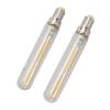 2Pcs LED Tube Bulb 4W E14 2300K Tubular Light Lamp Bulbs T20x120  for Lighting