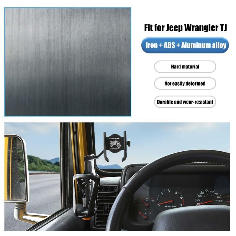Car Central Console Water Cup Mobile Phone Stand Bracket  Fit For Jeep Wrangler TJ 1997-2006 Car Interior Accessories