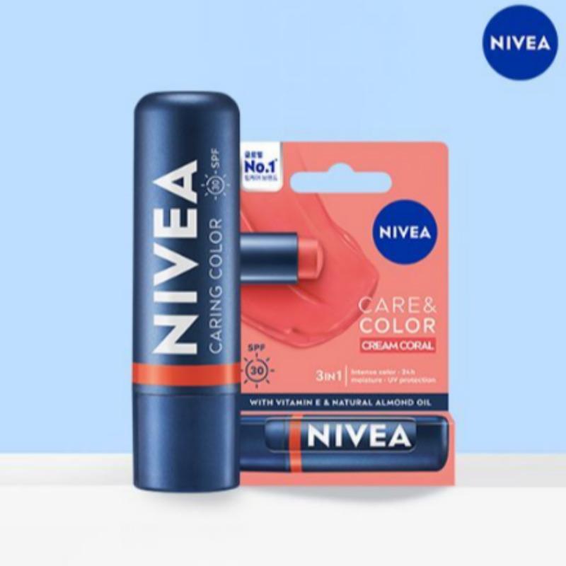 Nivea Care & Color Lip Balm 4.8g Cream Coral