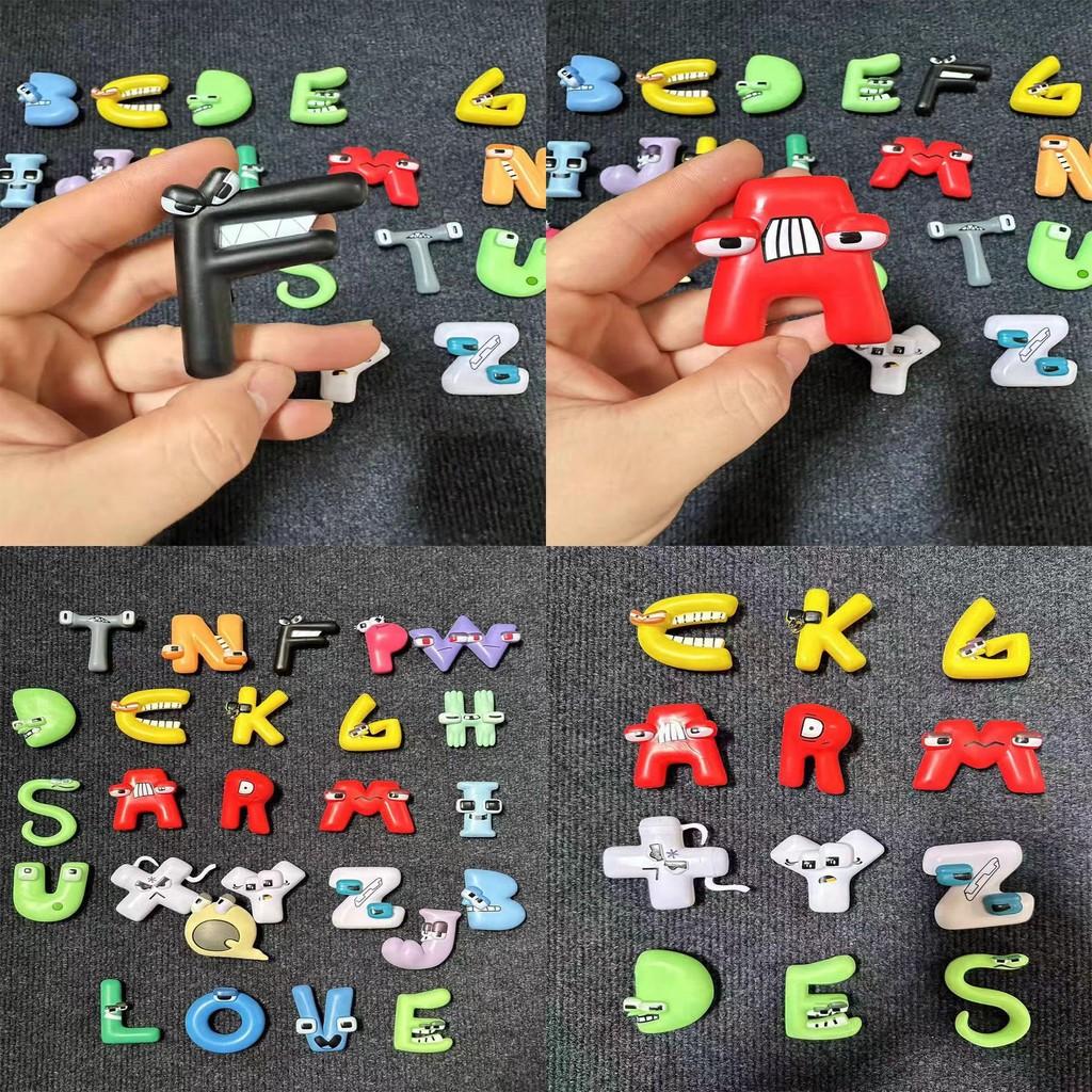 Fun And Colorful 26 Letter Alphabet Cartoon Figurine Toys For Kids Educational Gift