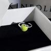 Super Sweet Apple Strawberry Fruit Enamel Open Ring Niche Design Cute Sweet‑Cool Adjustable Stack‑Wear Index‑Finger Trend Jewelry