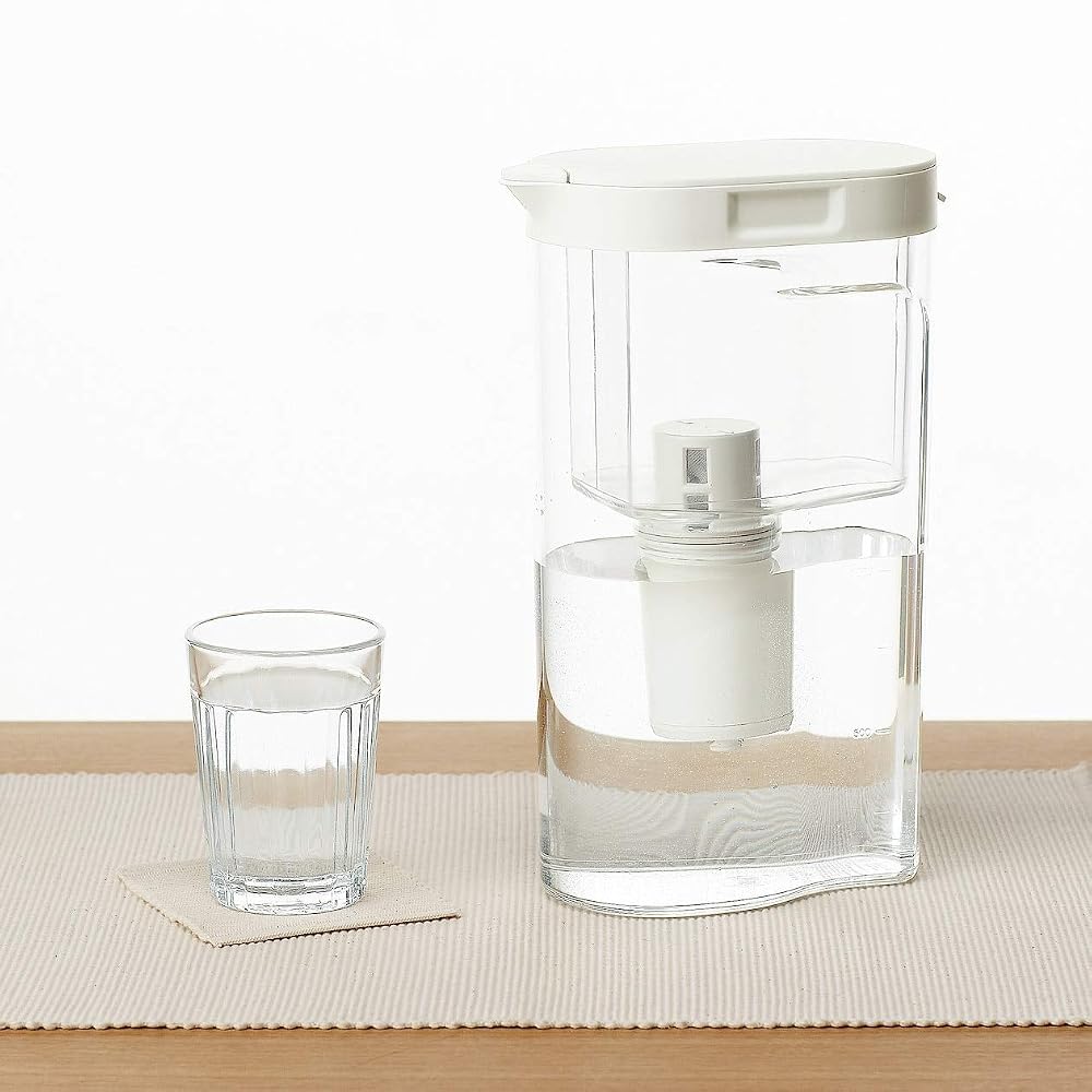 MUJI Acrylic Water Filter Pitcher, Water Filter Capacity Approx. 11L, 18590674, Transparent