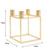 Nordic Household Gold Wrought Iron Candlestick Retro Romantic Wedding Candlestick Candle Holder Table Decoration Ornaments