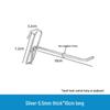 Wall Grid Hooks for Snacks and Accessories - Cross Mesh Design