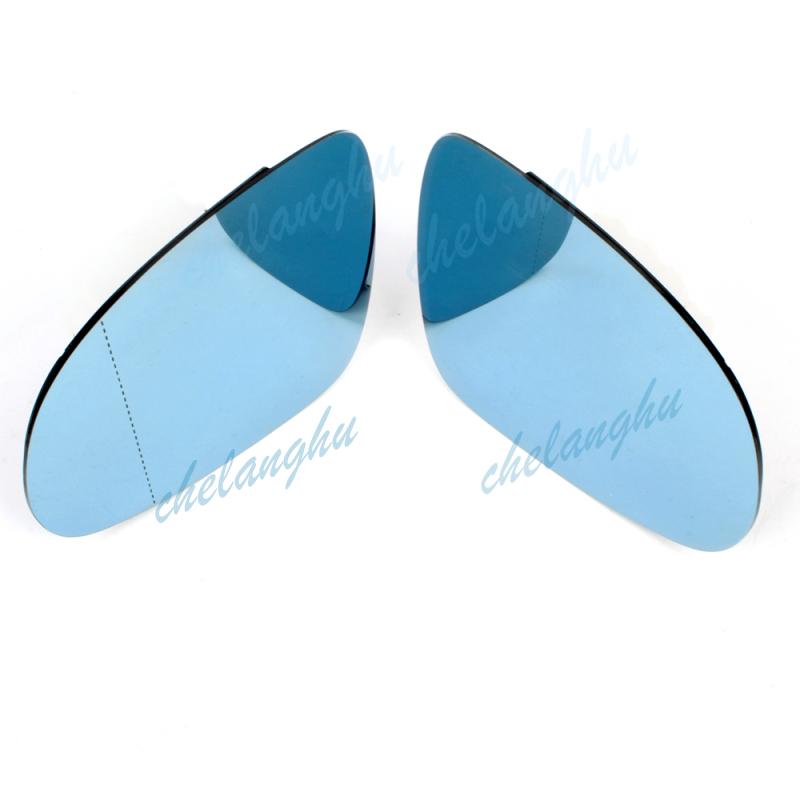 Lens For VW Passat B6 2006 2007 2008 2009 2010 Rearview Mirror Blue Glass Car Accessories 0857521 0857522