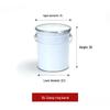 Secchio Vernice Lattice con Coperchio - Piccolo Contenitore Metallico Rotondo per Campionamento Asfalto (0.1-20L)