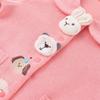 2025 Girls' Korean Style Peter Pan Collar Cardigan - Fashionable Spring/Autumn Baby Outerwear Top Set