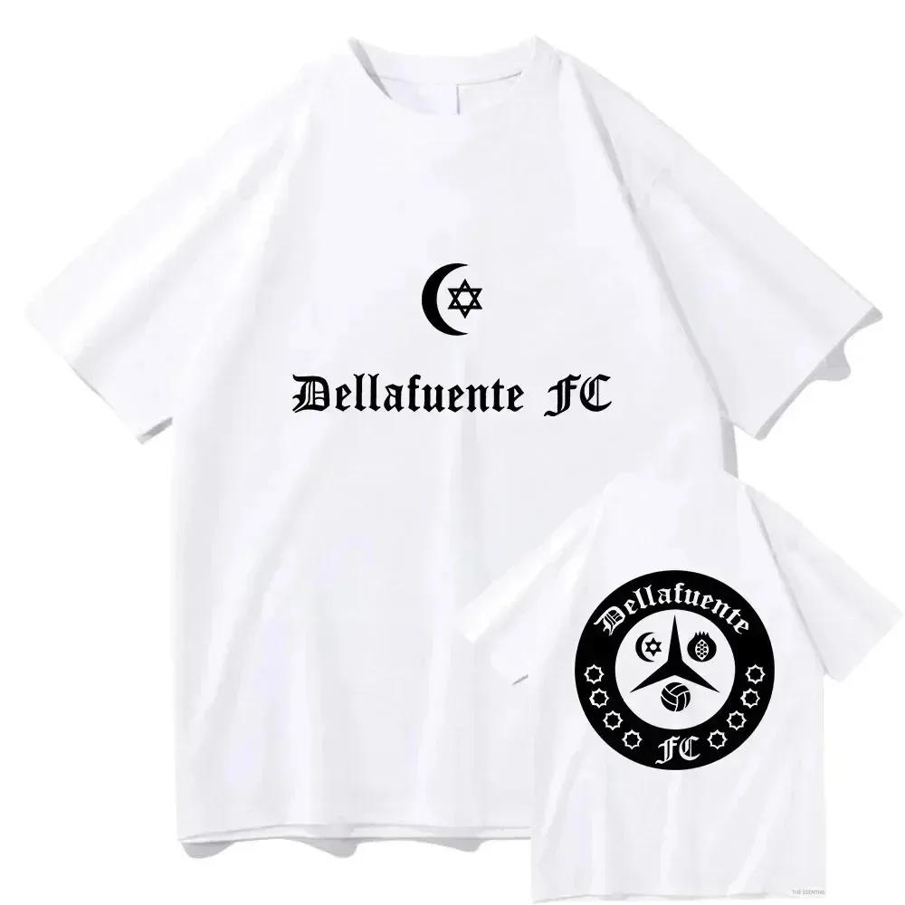 Dellafuente FC Cartoon T Shirt Manga Cotton T-shirt Summer Short Sleeve Sweatshirts Harajuku Fashion Clothes Unisex Sudaderas