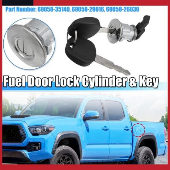 Pack of 1 For Toyota Tacoma Fuel Petrol Tank Cap Cover with Keys 69058-35140