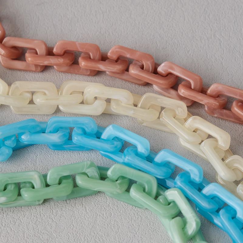 New Woman Bag Chain Accessory Detachable Parts Candy Crossbody Resin Luxury Strap Women Handbag Chains Acrylic Shoulder Handles