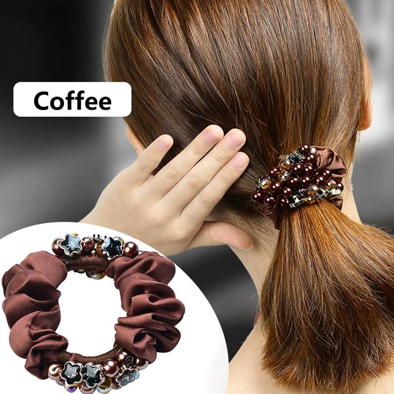 

Elastic Hair Ties For Women Girls Shiny Ponytail Hair Ties Soft Hair Rope Versatile Rubber Band Simple Hair Accessories