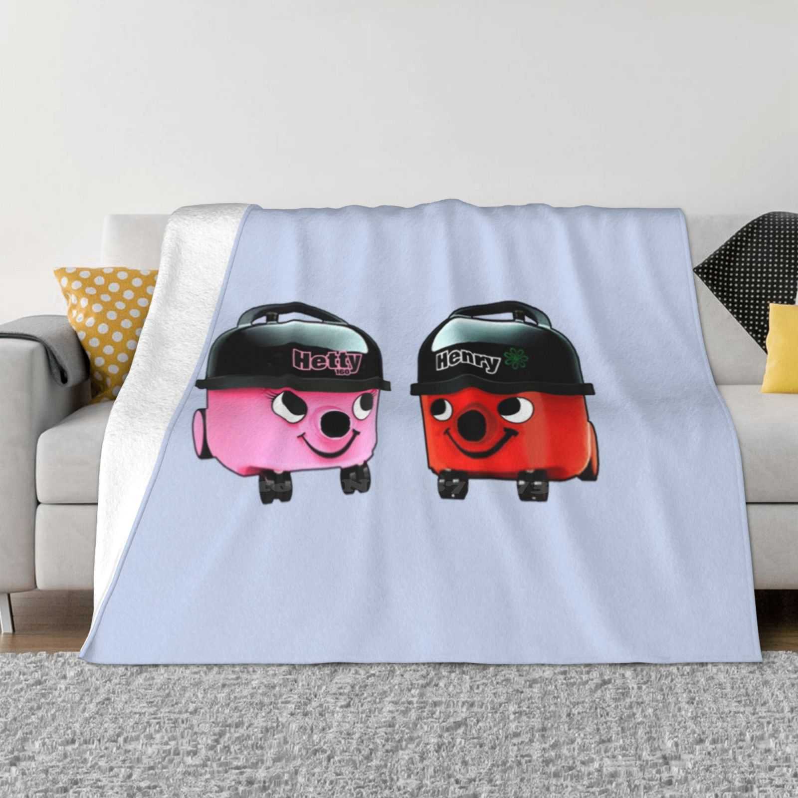 

Henry Hoover Fashion Soft Warm Flannel Blanket George Retro Cleaning Christmas Harry Vacuum Cleaner Raise A Hoovers Hetty 30x40in
