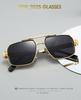 New Double Bridge Gradient Square Women Sunglasses Luxury Brand Frame Carved Design Outdoor Travel Trend Men Uv400