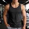 Men Vest Slim Fit Sleeveless Round Neck Summer Camisole Pure Color Racerback Design Summer Sport Vest