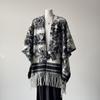 Solid color gray triangular shawl with women's new triangular scarf, young fashion and high sense of versatility