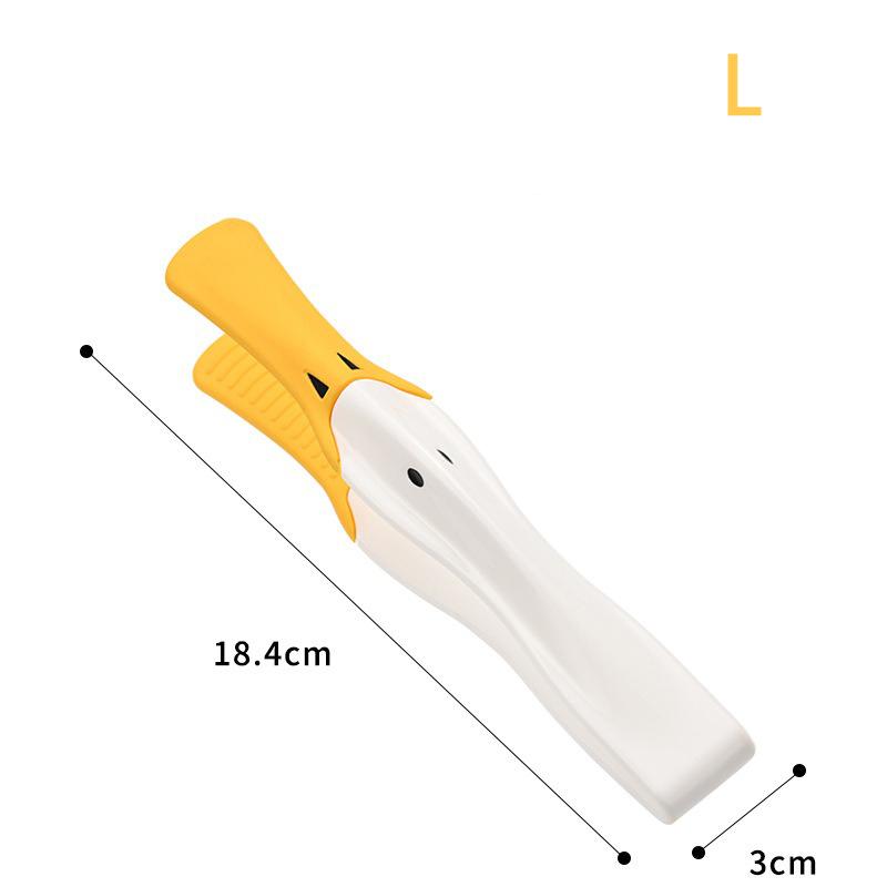 S/L Creative Silicone Anti Slip Food Clip Cute Duckbill Bread Clip Restaurant Home Heat-resistant Barbecue Clip