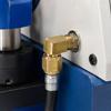 Brass 90 Degree Elbow Union for 3/8 Female x Male Pipe Ends, Angle Fitting with Turning Center Section for Pipe Change in Narrow Places