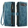 For Google Pixel 10 Pro/Google Pixel 10 Phone Cases with Strap CASEME C30 Zipper Multiple Card Holder PU Leather Cover